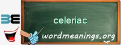 WordMeaning blackboard for celeriac